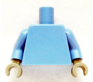 LEGO Plain Minifig Torso with Medium Blue Arms and Medium Stone Hands (973)