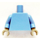 LEGO Plain Minifig Torso with Medium Blue Arms and Medium Stone Hands (973)