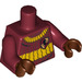 LEGO Minifigure Torso with Sweater with Yellow stripes and Gryffindor Badge (76382 / 88585)